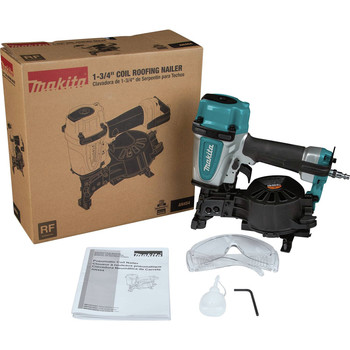 AIR TOOLS AND EQUIPMENT | Factory Reconditioned Makita AN454-R 1-3/4 in. Coil Roofing Nailer