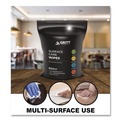 Paper & Dispensers | Gritt Commercial GRI509BLKRW 13.1 in. x 13.1 in. x 36 in. Dispenser and Wipes Starter Kit - Black (1-Kit) image number 3