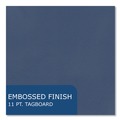 File Folders | Roaring Spring 54121 Accommodates (100) 11 in. x 8.5 in. Sheets Pocket Folder with Prongs - Dark Blue (250/Carton) image number 7