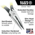 Pliers | Klein Tools D203-7 7 in. Needle Nose Side-Cutter Pliers image number 1