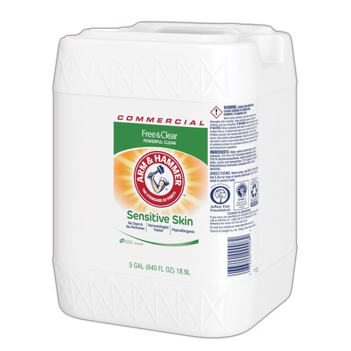 Cleaning & Janitorial Supplies | Arm & Hammer 33200-00008 5 gal. HE Compatible Unscented Liquid Detergent image number 0