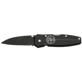 Klein Tools 44001-BLK 2-1/2 in. Lightweight Drop-Point Blade Lockback Knife - Black