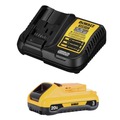 Battery and Charger Starter Kits | Dewalt DCB230C 20V MAX 3 Ah Lithium-Ion Compact Battery and Charger Starter Kit image number 0