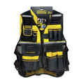Stanley FMST530201 12 in. x 17 in. x 3.5 in. FATMAX Tool Vest - One Size, Gray/Black/Yellow image number 2