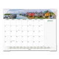 Office & Office Supplies | AT-A-GLANCE 89803 12-Month (Jan-Dec): 2026 22 in. x 17 in. Seascape Panoramic Photography Seascape Panoramic Desk Pad - White Sheets, Clear Corners image number 0