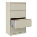 Office Jansan | Alera 25482 30 in. x 18.63 in. x 52.5 in. Legal/Letter-Size 4-Drawer Lateral File - Putty image number 3