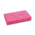 Cleaning & Janitorial Supplies | Boardwalk A21BWK 0.9 in. Thick 3.6 in. x 6.5 in. Cellulose Sponges - Small, Pink (2/Pack, 24 Packs/Carton) image number 2