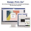 Office Jansan | Avery 05919 80 lbs. 4.25 in. x 5.5 in. Printable Postcards for Inkjet/Laser Printers - Matte Ivory (100 Cards, 4 Cards/Sheet, 25 Sheets/Pack) image number 6