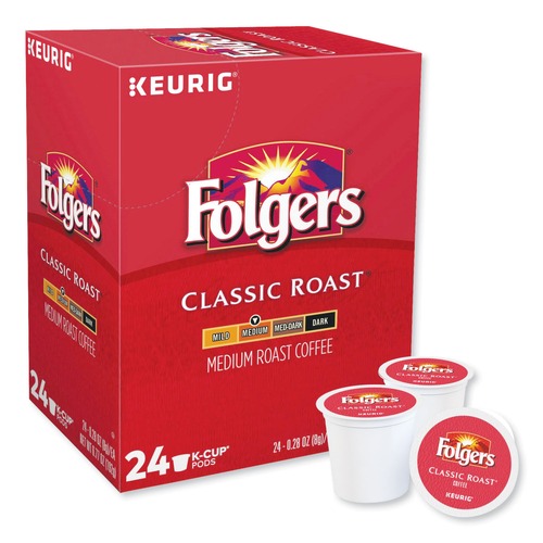  | Folgers 6685 Gourmet Selections Classic Roast Coffee K-Cups (24/Box) image number 0