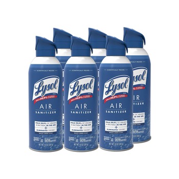 LYSOL Brand 10 oz Aerosol Air Sanitizer Spray - White Linen (6/Carton)
