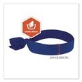 Cooling Gear | Ergodyne 12307 Chill-Its 6700 One Size Fits Most Cooling Bandana Polymer Tie Headband - Solid Blue image number 6