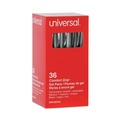 Office Jansan | Universal 39724 0.7 mm. Medium Comfort Grip Retractable Gel Pen - Black Ink, Gray/Black/Silver Barrel (36/Pack) image number 0