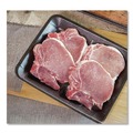 Food Service | Pactiv Corp. 51P902S 8.38 in. x 5.88 in. x 0.69 in. No. 2 Foam Supermarket Tray - Black (500/Carton) image number 2