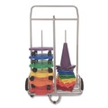 Office Filing Cabinets & Shelves | Champion Sports SC036 16 in. x 32 in. x 48 in. 132 lb Capacity Scooter Storage Cart - Silver image number 2