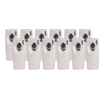 Boardwalk 9.5 in. x 3.5 in. x 3.75 in. Metered Air Freshener Dispenser - White (12/Carton)
