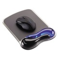 Office Furniture Accessories | Kensington K62401AM 9.37 x 13 Duo Gel Wave Mouse Pad with Wrist Rest - Blue image number 1
