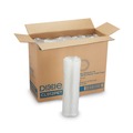 Nothing Over $99 Sale! | Dixie CL912PET Plastic Cold Drink Cup Lids Fits 9 oz. to 12 oz. Cold Cups - Clear (1000/Carton) image number 1