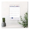 Calendars & Planners | Brownline C171101 12-Month (Jan to Dec): 2026 8 in. x 11 in. One Month Per Page Twin-Wirebound Wall Calendar - White/Blue Sheets image number 3
