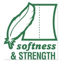Toilet Paper | Seventh Generation 13733 100% Recycled 2-Ply Bathroom Tissue - White (240 Sheets/Roll, 12 Rolls/Pack) image number 4
