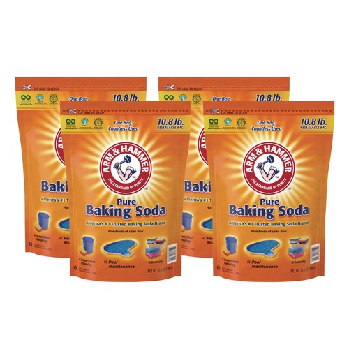 Cleaning & Janitorial Supplies | Arm & Hammer 3320000341 10.8 lbs. Baking Soda (4/Carton) image number 0
