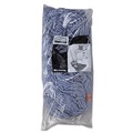 Mops | Rubbermaid Commercial FGF51800BL00 24 oz. 1 in. Band Cotton/Synthetic Cut-End Blend Mop Head - Blue (12/Carton) image number 0