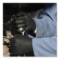 Disposable Gloves | Ammex GWBN46100 6 mil Heavy-Duty Industrial Powder-Free Nitrile Gloves - Large, Black (1000/Carton) image number 1