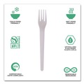 Cutlery | Eco-Products EP-S012 Plantware 6 in. Compostable Cutlery Fork - Pearl White (1000/Carton) image number 7
