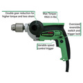 Drill Drivers | Factory Reconditioned Metabo HPT D13VFM 9 Amp EVS Variable Speed 1/2 in. Corded Drill image number 2