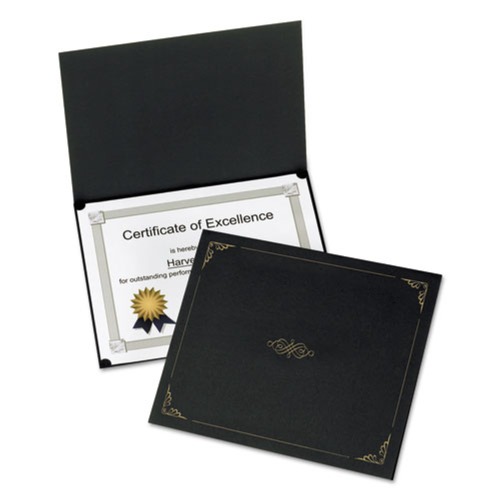  | Oxford 29900055BGD 11.25 in. x 8.75 in. Certificate Holder - Black (5/Pack) image number 0