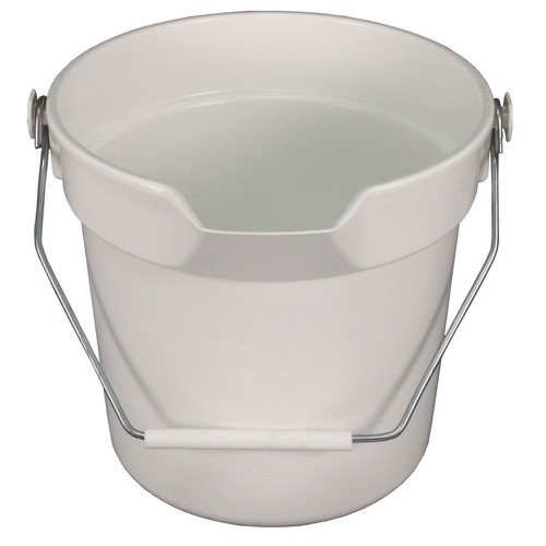 Office Jansan | Impact 5510 10.63 in. Diameter 10 quart Polypropylene Deluxe Heavy-Duty Bucket - Gray image number 0