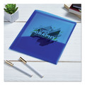 Mothers Day Sale! Save an Extra 10% off your order | Avery 47811 11 in. x 8.5 in. 20 Sheet Capacity 2-Pocket Plastic Folder - Translucent Blue image number 4