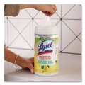 Cleaning & Janitorial Supplies | LYSOL Brand 19200-49128 1-Ply 7 in. x 7.25 in. Disinfecting Wipes II - Fresh Citrus Scent, White (6/Carton) image number 6