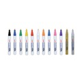 Permanent Markers | uni-ball 63721 Fine Bullet Tip Permanent Marker - Assorted Colors (12/Set) image number 3