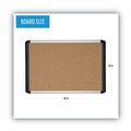 Bulletin Boards | MasterVision 560375093354 48 in. x 36 in. Tech Cork Board - Tan Surface, Silver/Black Aluminum Frame image number 4