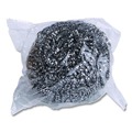 Sponges & Scrubbers | Boardwalk 84BWK SS 2-1/2 in. x 2-3/4 in. Stainless Steel Scrubber - Steel Gray (12/Carton) image number 2