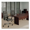 Office Jansan | Alera ALEVA316012MY Valencia Series 15.75 in. x 9.88 in. x 10.88 in. Under Counter Organizer Shelf - Mahogany image number 3