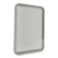Food Service | GEN 1014WH 13.81 in. x 9.25 in. x 0.71 in. Foam Meat Trays - White (100/Carton) image number 1