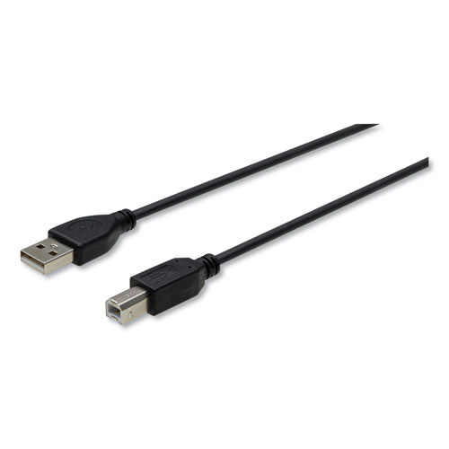 Office Electronics & Batteries | Innovera IVR30000 6 ft. USB Cable - Black image number 0