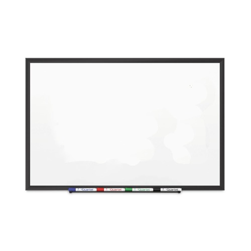  | Quartet 2545B 60 in. x 36 in. Classic Series Porcelain Magnetic Dry Erase Board - White Surface, Black Aluminum Frame image number 0