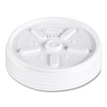  | Dart 12JL Plastic Lids for 12oz Hot/Cold Foam Cups - Vented (1000/Carton) image number 1