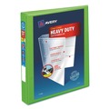 Office Jansan | Avery 79770 11 in. x 8.5 in. 3 Rings 1 in. Capacity Heavy-Duty View Binder with DuraHinge and One Touch EZD Rings - Chartreuse image number 0