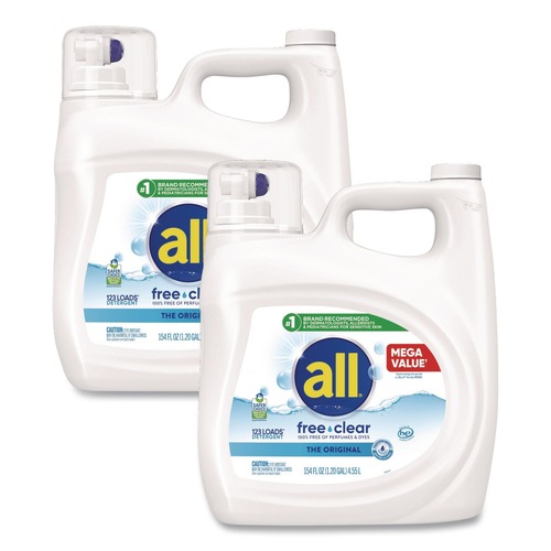 Laundry Detergent | Dial 72613 47465 154 oz Free Clear HE Laundry Detergent (2/Carton) image number 0
