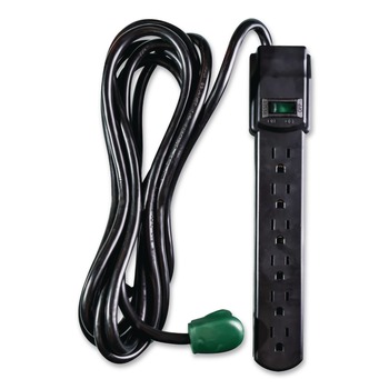 GoGreen Power GG-16106MSBK 6 ft. Cord 250 Joules 6-Outlet Surge Protector - Black