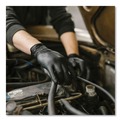 Disposable Gloves | Ammex GPNB46100 9.5 in. Long 5 mil Powder-Free Industrial Nitrile Gloves - Large/Black (1000/Carton) image number 6
