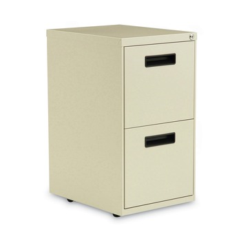 Alera 14.96 in. x 19.29 in. x 27.75 in. 2 Legal/Letter-Size File Drawers Left or Right File Pedestal - Putty