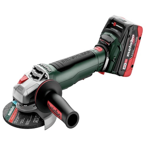 Angle Grinders | Metabo 613059520 WPB 18 LT BL 11-125 Quick 18V Brushless LiHD 4-1/2 in. / 5 in. Cordless Brake Angle Grinder Kit with 2 Batteries (5.5 Ah) image number 0