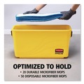 Mop Buckets | Rubbermaid Commercial HYGEN FGQ95088YEL 6.8 gal. HYGEN Charging Bucket - Yellow image number 6