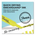 Highlighters | Sharpie 1770694 Tank-Style Chisel Tip Highlighters - Fluorescent Yellow Ink/Yellow Barrel (4/Pack) image number 2