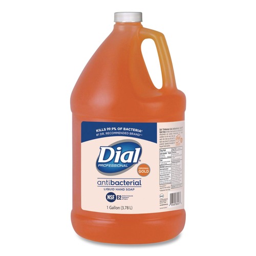 Hand Soaps | Dial Professional 88047 1 gal. Gold Antibacterial Liquid Hand Soap image number 0