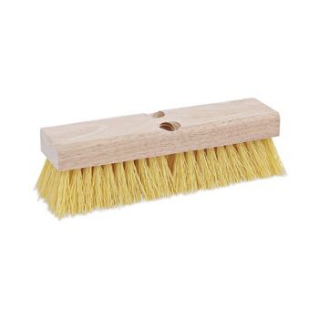 Boardwalk BWK3310 10 in. Brush 2 in. Cream Polypropylene Bristles Deck Brush Head
